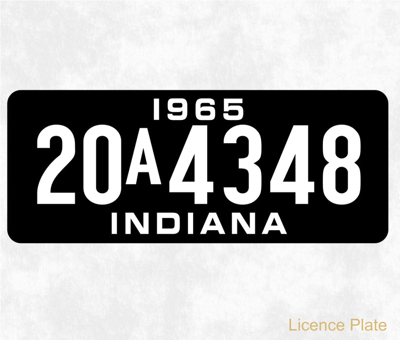 Oxford Diecast Chevrolet Stepside Pick Up 1965 Orange 87CP65002 Licence Plate
