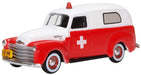 Oxford Diecast Chevrolet Panel Van 1950 Ambulance 87CV50001