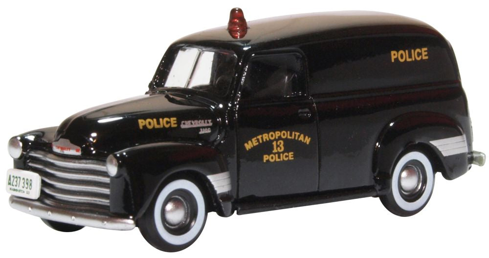 Oxford Diecast Chevrolet Panel Van 1950 Washington DC Police 87CV50002