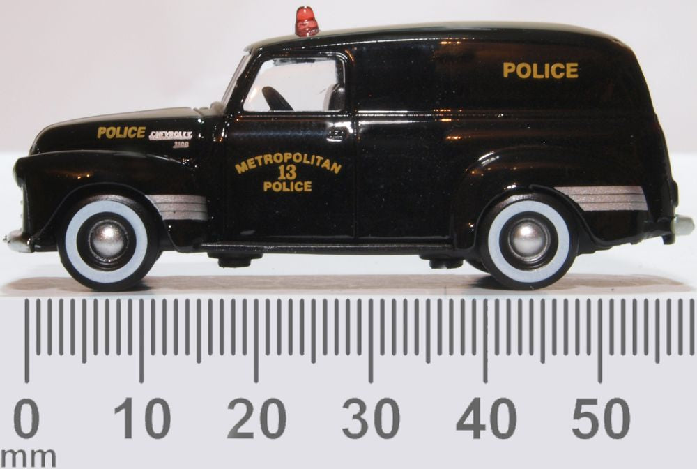 Oxford Diecast Chevrolet Panel Van 1950 Washington DC Police 87CV50002