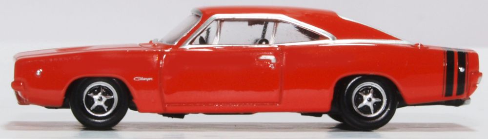 Oxford Diecast Dodge Charger 1968 Bright Red 1:87 87DC68001