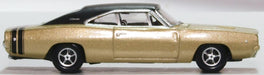 Oxford Diecast Dodge Charger 1968 Gold and Black 87DC68002