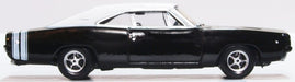 Oxford Diecast Dodge Charger 1968 Black/white 87DC68003
