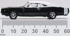 Oxford Diecast Dodge Charger 1968 Black/white 87DC68003