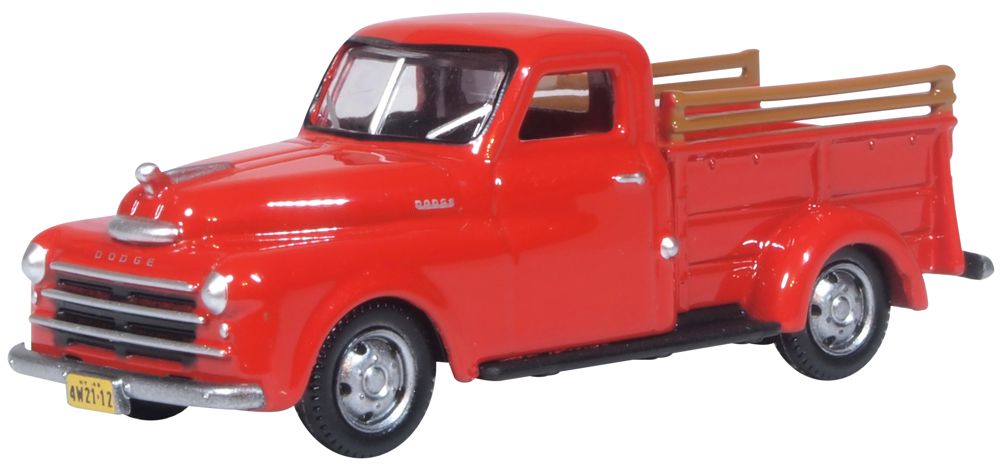 Oxford Diecast Dodge B-1B Pick Up 1948 Truck Red