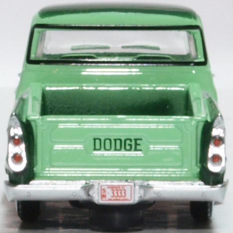 Oxford Diecast Dodge D100 Sweptside Pick Up 1957 Forest Green/misty Gr 87DP57003