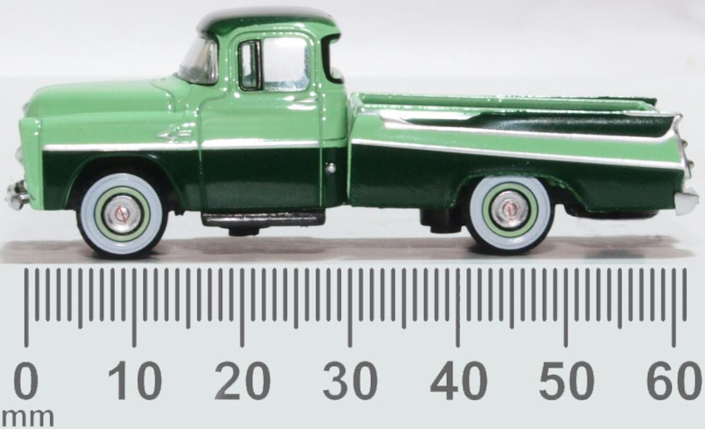 Oxford Diecast Dodge D100 Sweptside Pick Up 1957 Forest Green/misty Gr 87DP57003