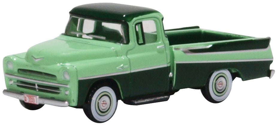 Oxford Diecast Dodge D100 Sweptside Pick Up 1957 Forest Green/misty Gr 87DP57003