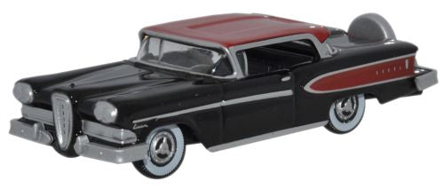 Oxford Diecast Edsel Citation 1958 Black_Amber Red - 1:87 Scale 87ED58001