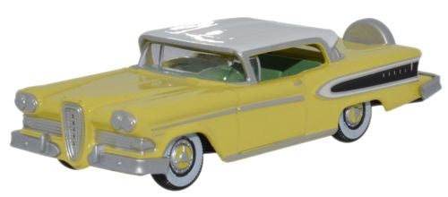 Oxford Diecast Edsel Citation 1958 Yellow_Frost White - 1:87 Scale 87ED58002