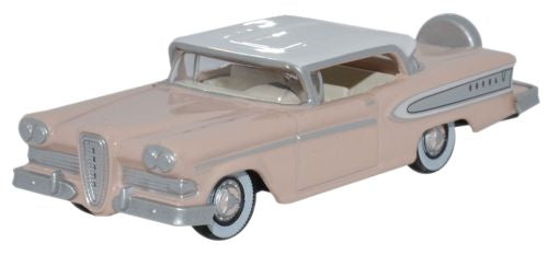 Oxford Diecast Edsel Citation 1958 Chalk Pink_Frost White - 1:87 Scale 87ED58003