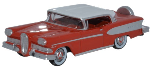 Oxford Diecast Edsel Citation 1958 Ember Red Frost White 87ED58006