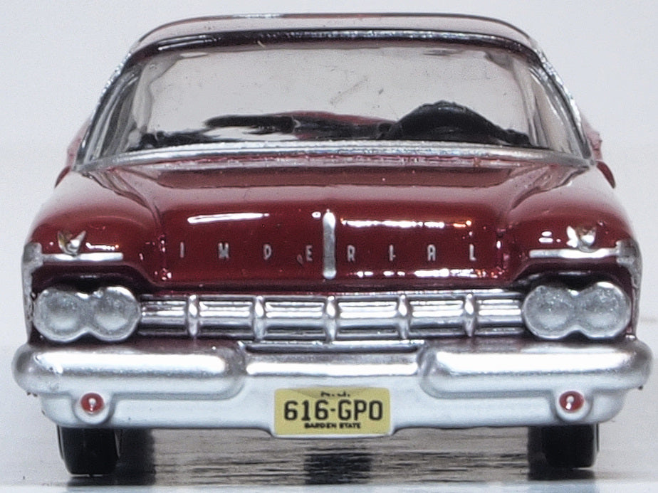 Oxford Diecast Imperial Crown 2 Door Hardtop 1959 Radiant Red-Black. 87IC59003