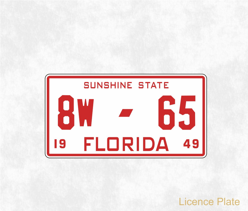 Oxford Diecast Florida Highway Patrol Mercury Monarch 1949 87ME49010 Licence Plate