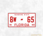 Oxford Diecast Florida Highway Patrol Mercury Monarch 1949 87ME49010 Licence Plate