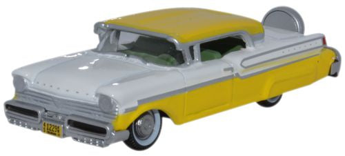 Oxford Diecast 1957 Mercury Turnpike Moonmist Yellow/Classic White - 1 87MT57002