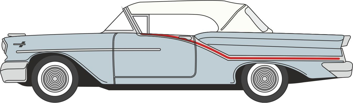 87OC57003 1957 Oldsmobile 88 Convertible (Closed) Juneau Gray/Accent R