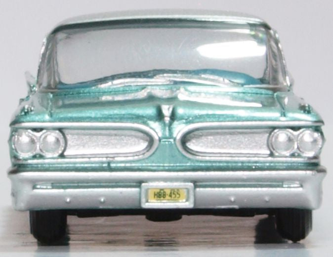 Oxford Diecast Pontiac Bonneville Coupe 1959 Seaspray Green 87PB59003 Front