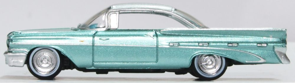 Oxford Diecast Pontiac Bonneville Coupe 1959 Seaspray Green 87PB59003 Left