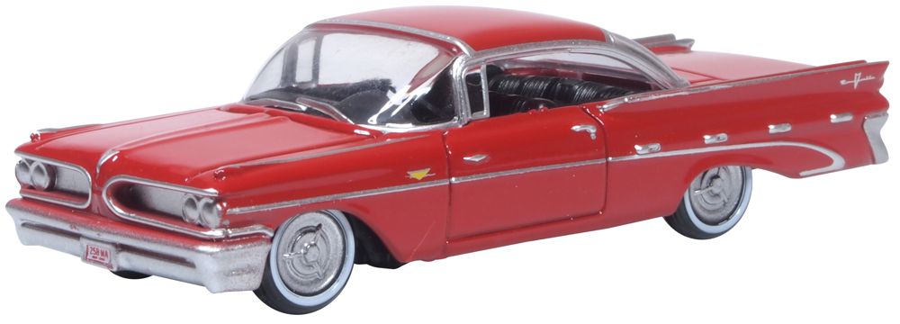 Oxford Diecast Pontiac Bonneville Mandalay Red Coupe 1959