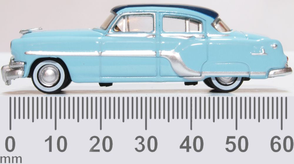 Oxford Diecast Pontiac Chieftain 4 Door 1954 Mayfair Blue/san Marino B 87PC54001