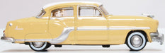 Oxford Diecast Pontiac Chieftain 4 Door 1954 Winter White maize Yellow 87PC54002