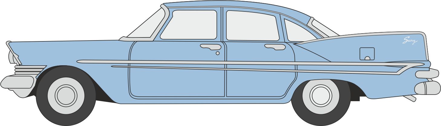 87PS59003 1959 Plymouth Savoy Sedan Powder Blue