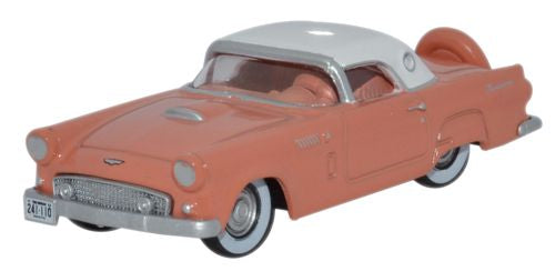 Oxford Diecast Ford Thunderbird 1956 Sunset Coral_Colonial White - 1:8 87TH56001