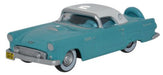 Oxford Diecast Ford Thunderbird 1956 Peacock Bluel_Colonial White - 1: 87TH56002
