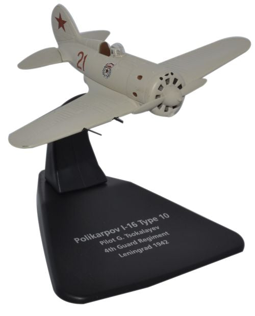 Oxford Diecast Polikarpov I-16 4th Guard Reg Leningrad 1942 1:72 Sca AC049