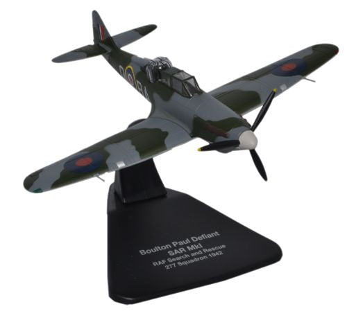 Oxford Diecast Boulton Paul Defiant RAF 1:72 Scale Model Aircraft AC058