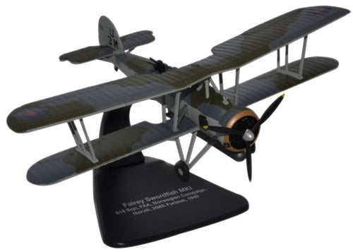 Oxford Diecast Fairey Swordfish HMS Furious 1:72 Scale Model Aircraft AC064