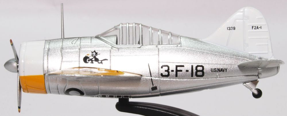 Oxford Diecast Brewster Buffalo USS Saratoga 1939 AC082