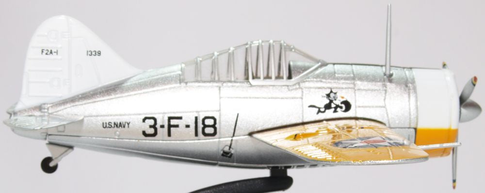 Oxford Diecast Brewster Buffalo USS Saratoga 1939 AC082
