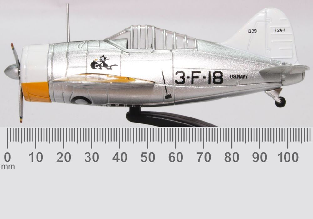 Oxford Diecast Brewster Buffalo USS Saratoga 1939 AC082