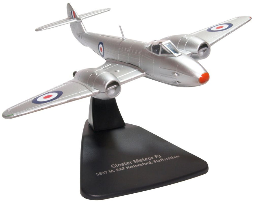 Oxford Diecast Gloster Meteor 5897M RAF Hednesford Staffs AC095
