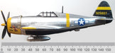 Oxford Diecast P-47 Thunderbolt 333rd FS318FG - Capt Daniel Boone AC117
