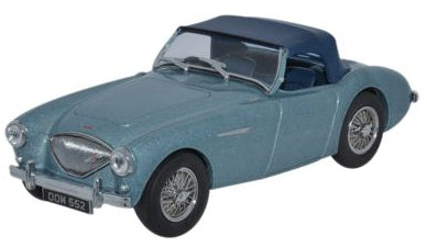 Oxford Diecast Austin-Healey 100 BN1 [Hood] Healey Blue - 1:43 Scale AH1001