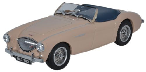 Oxford Diecast Austin-Healey 100 BN1 (Tonneau) Coronet Cream - 1:43 Sc AH1002