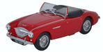 Oxford Diecast Austin Healey 100 BN1 Roof Down Carmine Red AH1005