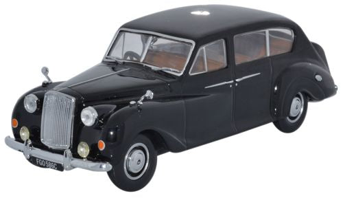 超美品 ミニカー OXFORD AP004 英国王室ver オースティンリムジン Oxford Diecast Austin Princess Late Black - 1:43 Scale