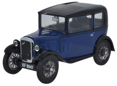 Oxford Diecast Austin Seven RN Saloon Light Royal Blue - 1:43 Scale ASS002