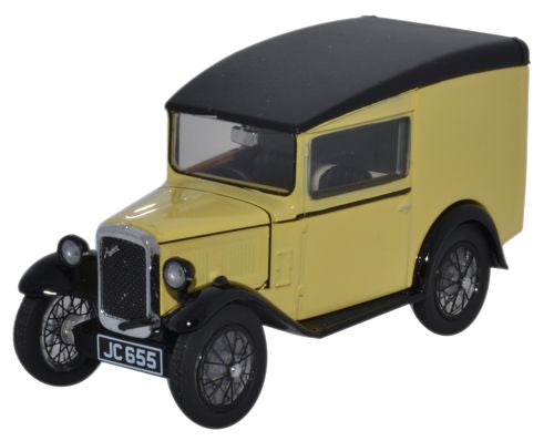 Oxford Diecast Austin Seven RN Van Primrose - 1:43 Scale