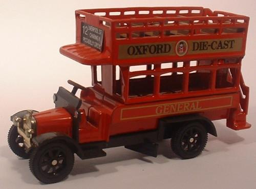 OXFORD DIECAST B001 A E C Genaral Oxford Original Bus 1:76 Scale Model Omnibus Theme