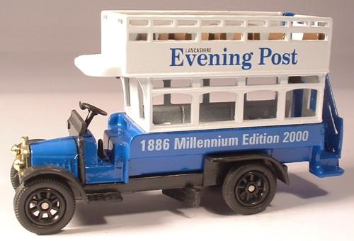 OXFORD DIECAST B054 Lancashire Eve Post Oxford Original Bus 1:76 Scale Model Omnibus Theme