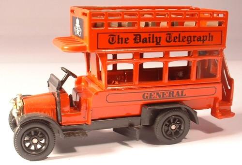 OXFORD DIECAST B057 Daily Telegraph Oxford Original Bus 1:76 Scale Model Omnibus Theme