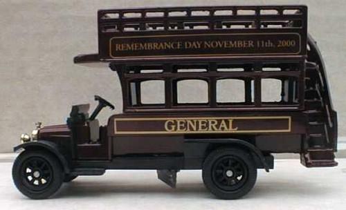 OXFORD DIECAST B070 British Legion 2000 Oxford Original Bus 1:76 Scale Model Omnibus Theme