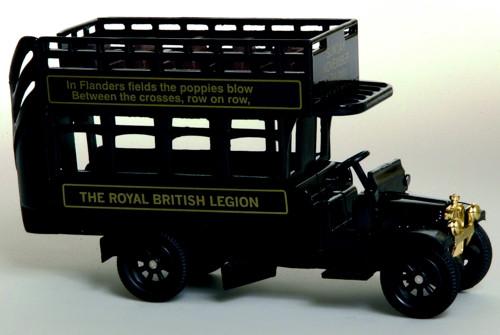 OXFORD DIECAST B076 British Legion 2001 Oxford Original Bus 1:76 Scale Model Omnibus Theme