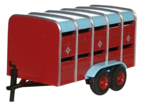 OXFORD DIECAST CH031 Livestock Trailer Oxford Commercials 1:76 Scale Model Circus Theme