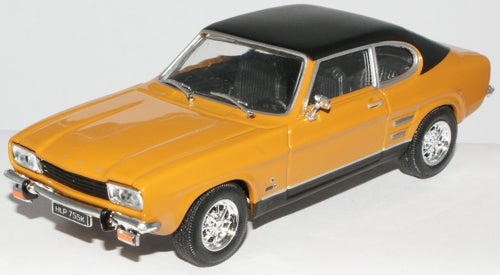 Cararama Ford Capri MK 1 Maize Yellow/Black - 1:43 Scale CR018